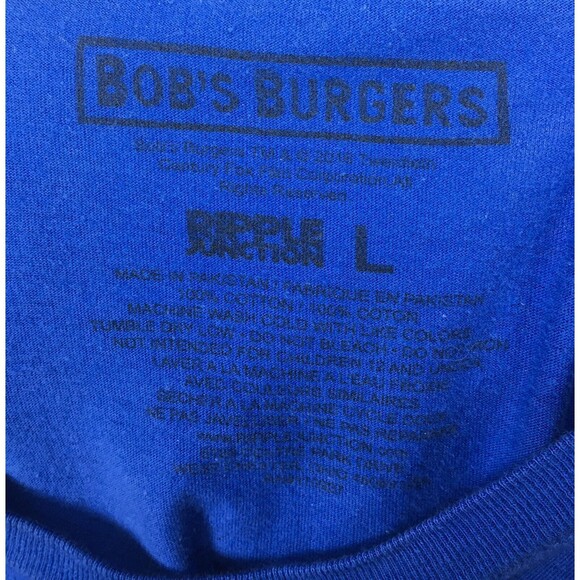 Bob's Burger Family Character Frame Graphic Tee Blue Men's Size Large - Picture 8 of 8